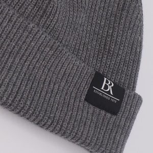 Gray Ribbed Wool Beanie Banana Republic Unisex NWT
